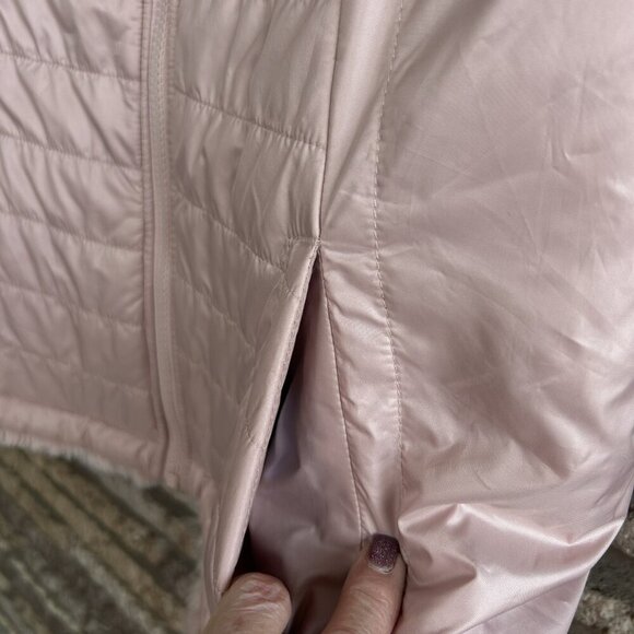 Original Nicole Miller Light Pink Quilted Faux Fur Lined Vest Size Small - Picture 6 of 9